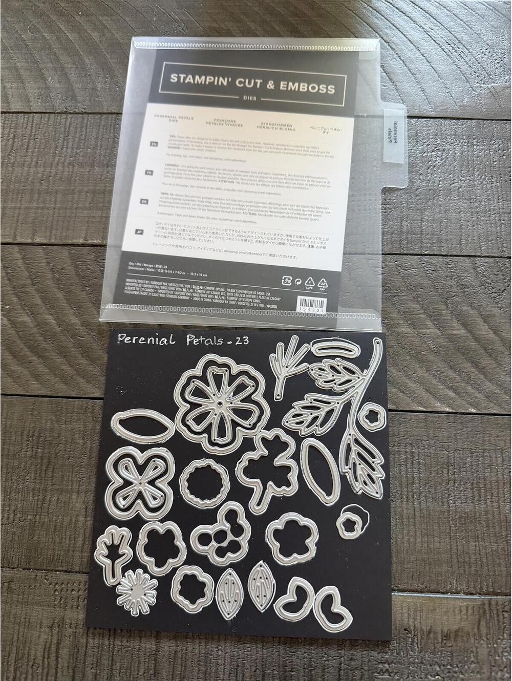 Stampin Up Perennial Petals Dies die cut set